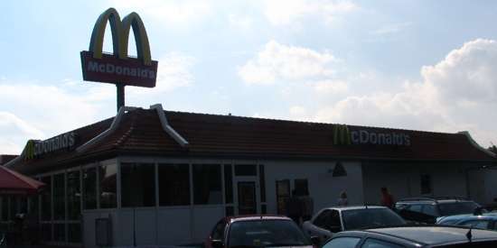Das McDonald’s-Restaurant in Freiberg