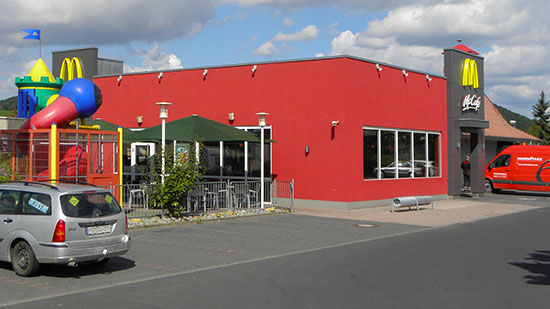 Das McDonald’s-Restaurant in Karlstadt