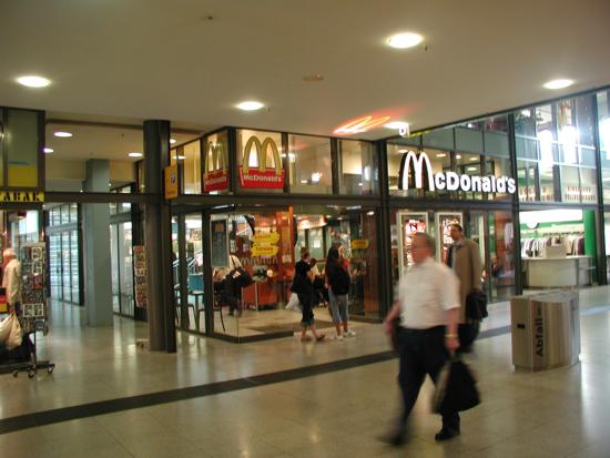 Das McDonald’s-Restaurant in Nürnberg (Hauptbahnhof I)