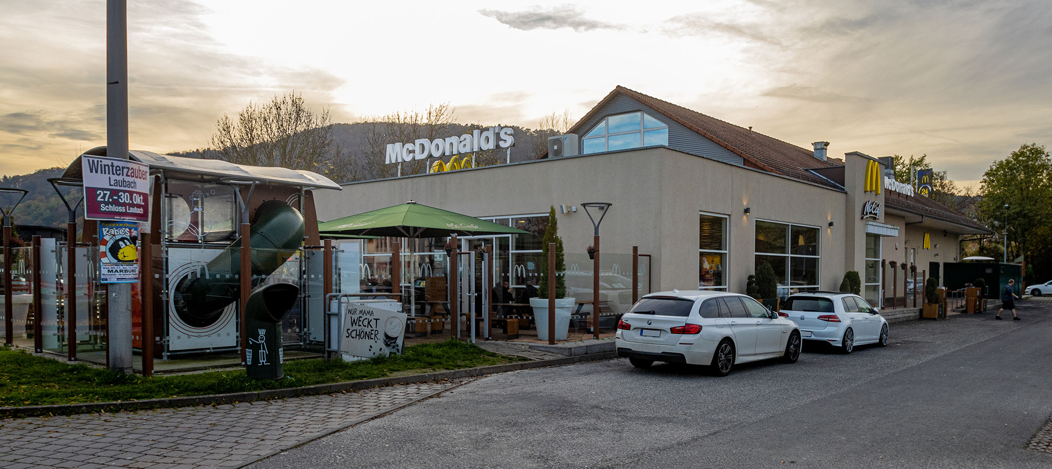 Das McDonald’s-Restaurant in Marburg (Afföllerstraße)