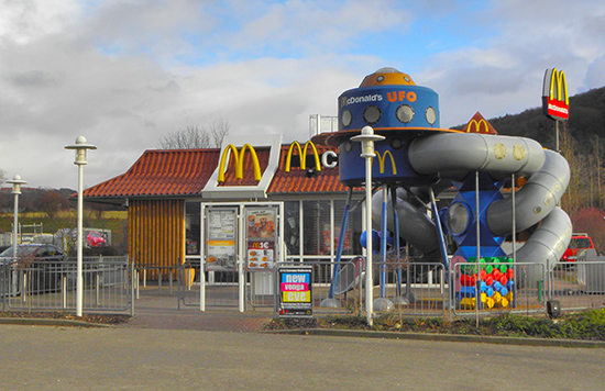 Das McDonald’s-Restaurant in Weißenburg