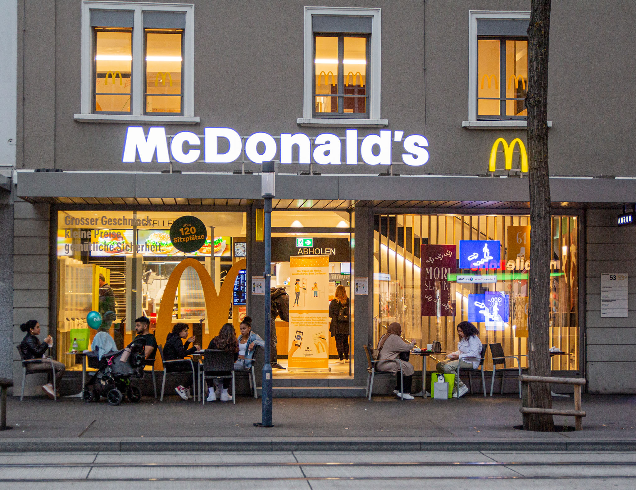 Das McDonald’s-Restaurant in Zürich (Löwenstraße)
