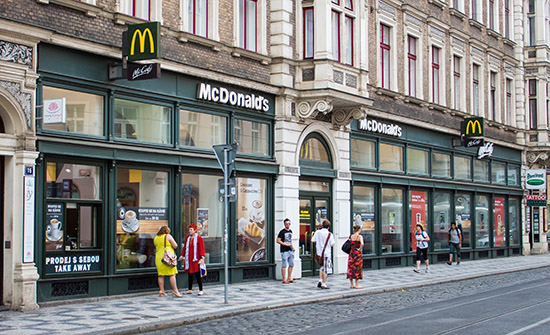 Das McDonald’s-Restaurant in Praha (Vodičkova)
