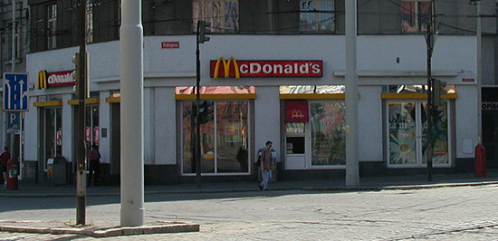 Das McDonald’s-Restaurant in Plzeň (Americká)