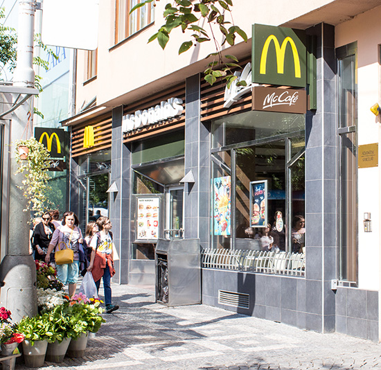 Das McDonald’s-Restaurant in Praha (Anděl)