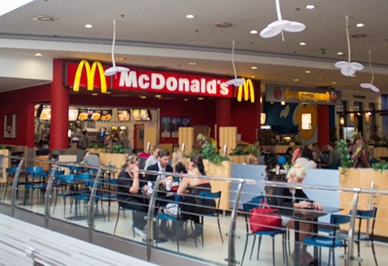 Das McDonald’s-Restaurant in Praha (Nový Smíchov)