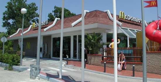 Das McDonald’s-Restaurant in Lloret de Mar (Blanes a Lloret)